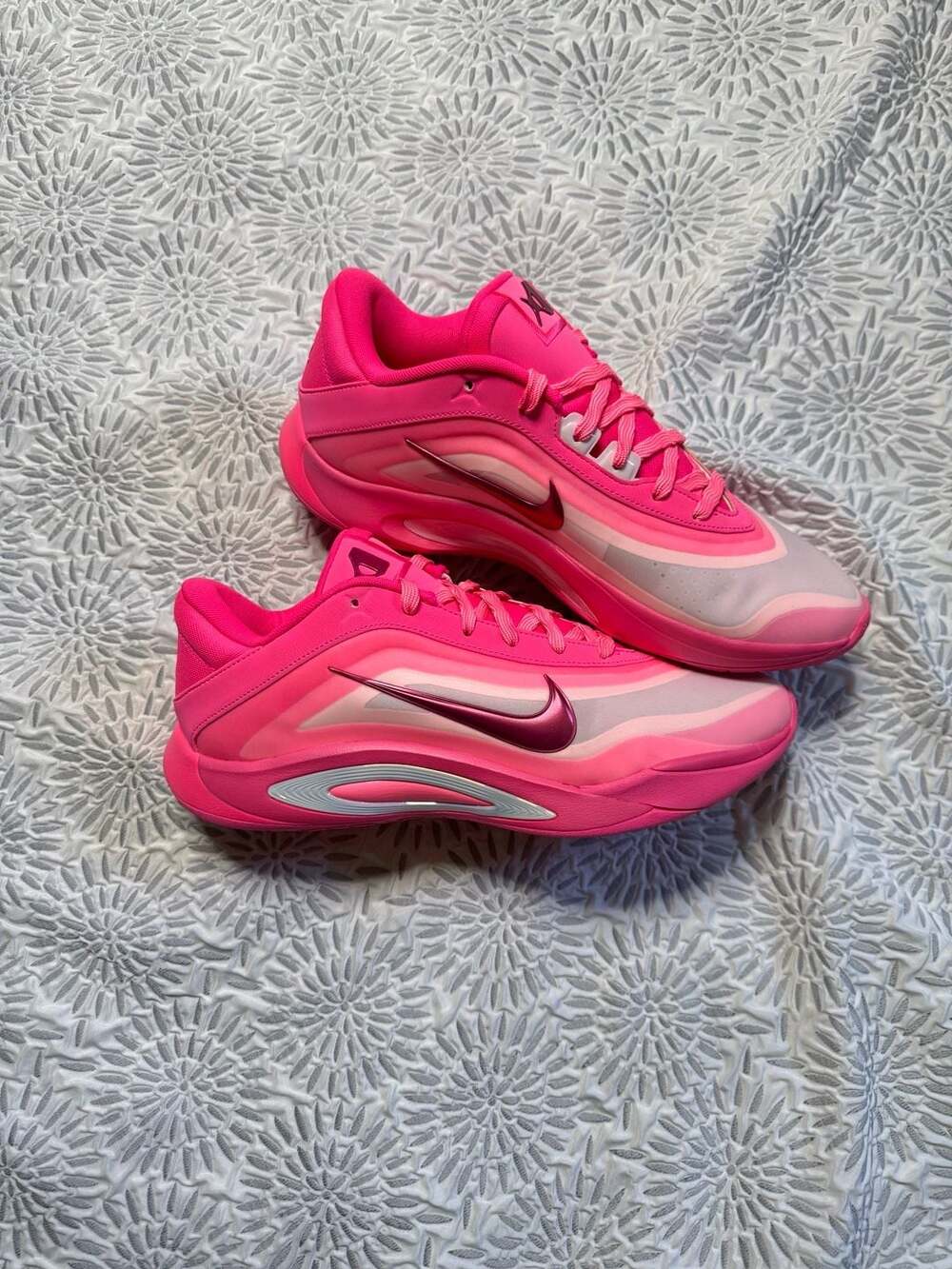 Nike A'One Pink A'ura Basketball Shoes Womens 12 / 10.5M FZ8605-601